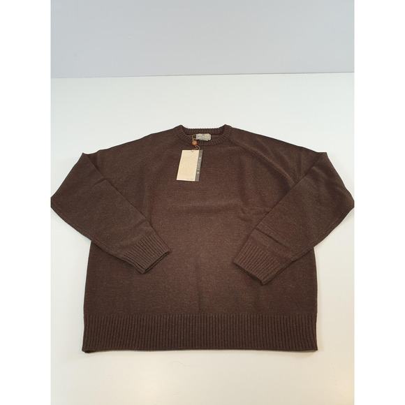 Beretta Classic Crew Neck Sweater Men's 3XL Brown Wool Acrylic Pullover Hunting - Picture 1 of 12